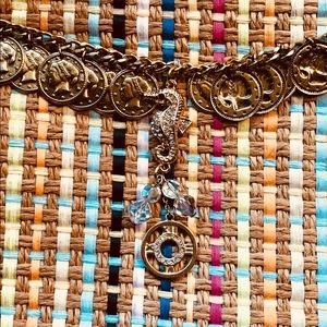 Nautical Seahorse Hand Embellished Wristlet